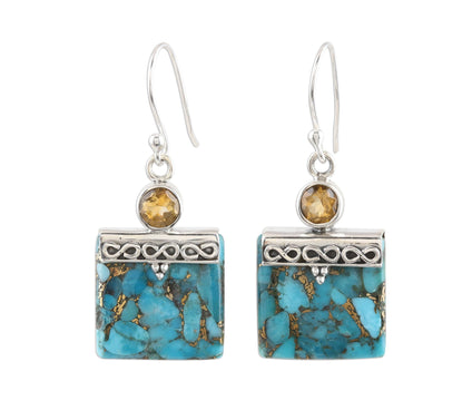 Novica Artisan-Crafted Sterling Glory Multigemstone Earrings