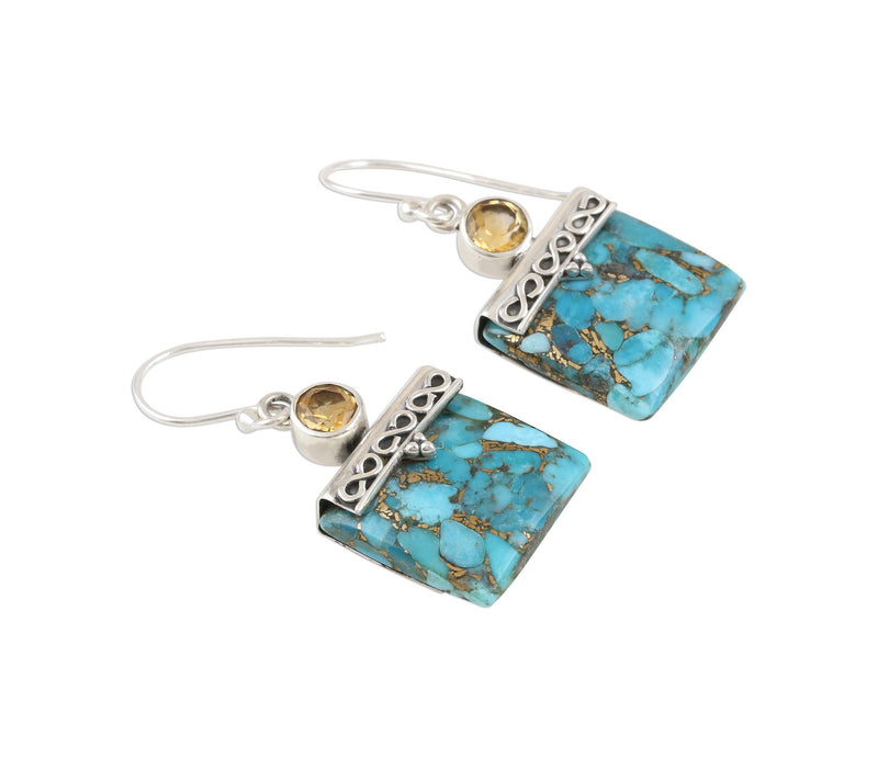 Novica Artisan-Crafted Sterling Glory Multigemstone Earrings — View 4