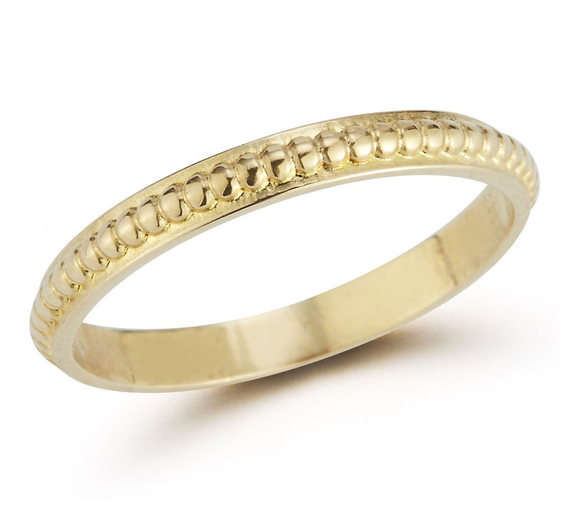 Italian Gold Bubble Band Ring, 14K — Main view