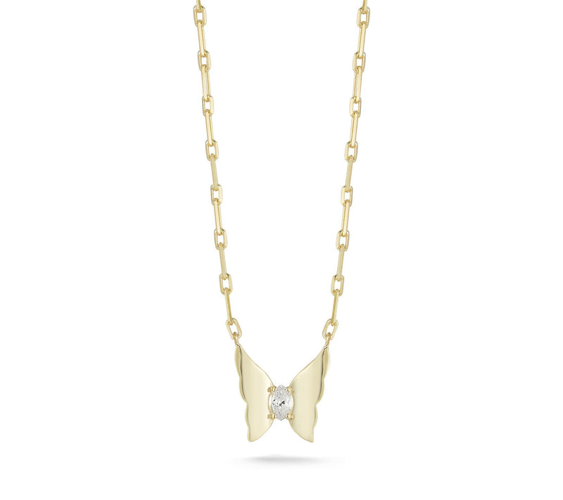 Sterlina Silver Butterfly Pendant with Chain, Sterling — View 5