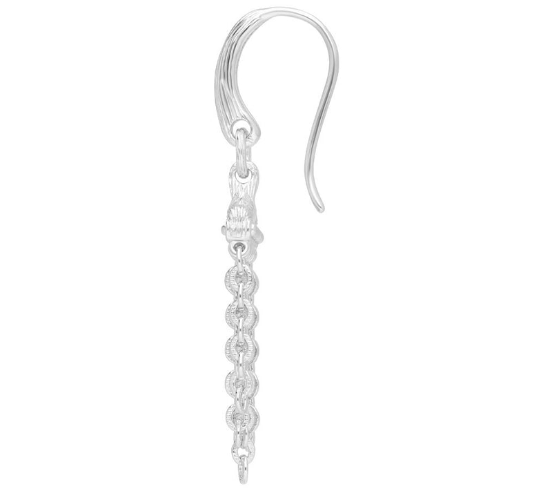 Ariva Sterling Silver Amethyst Chandelier Chain Earrings — View 4