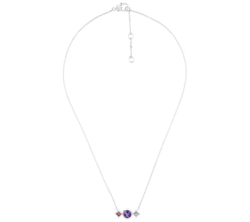 Ariva Sterling-Silver Three-Gemstone Necklace — View 2