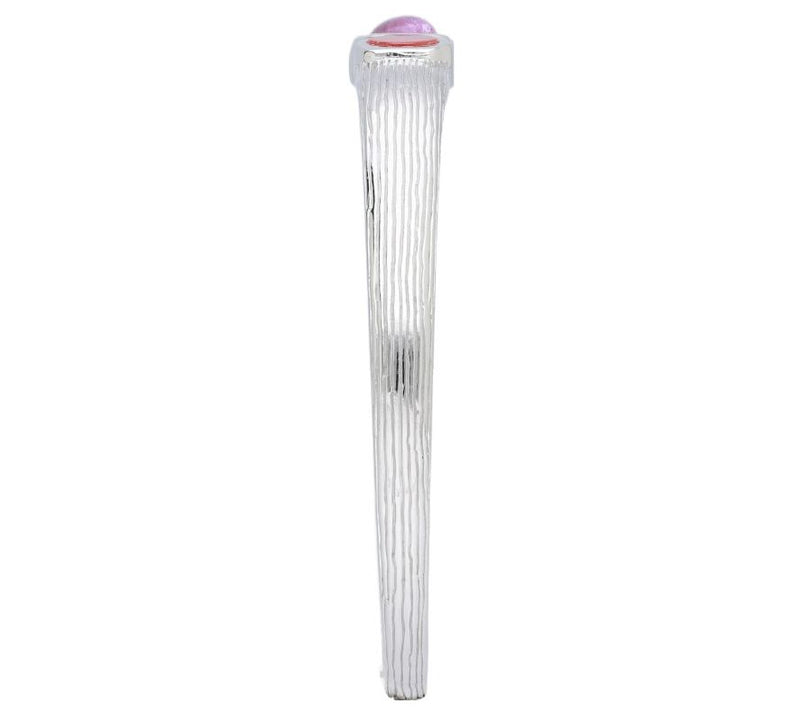 Ariva Sterling Silver Textured Multi-Gemstone Cuff — View 2