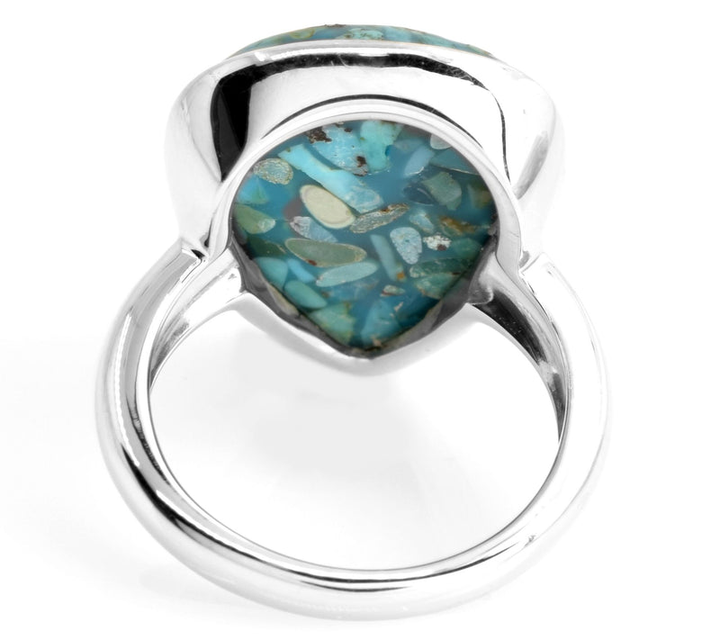 Affinity Gems Blue Composite Turquoise Ring, Sterling Silver — View 5