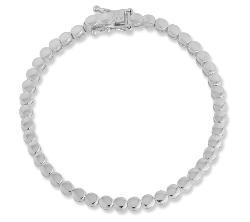 Sterlina Silver Round Link Tennis Bracelet, Sterling — Main view