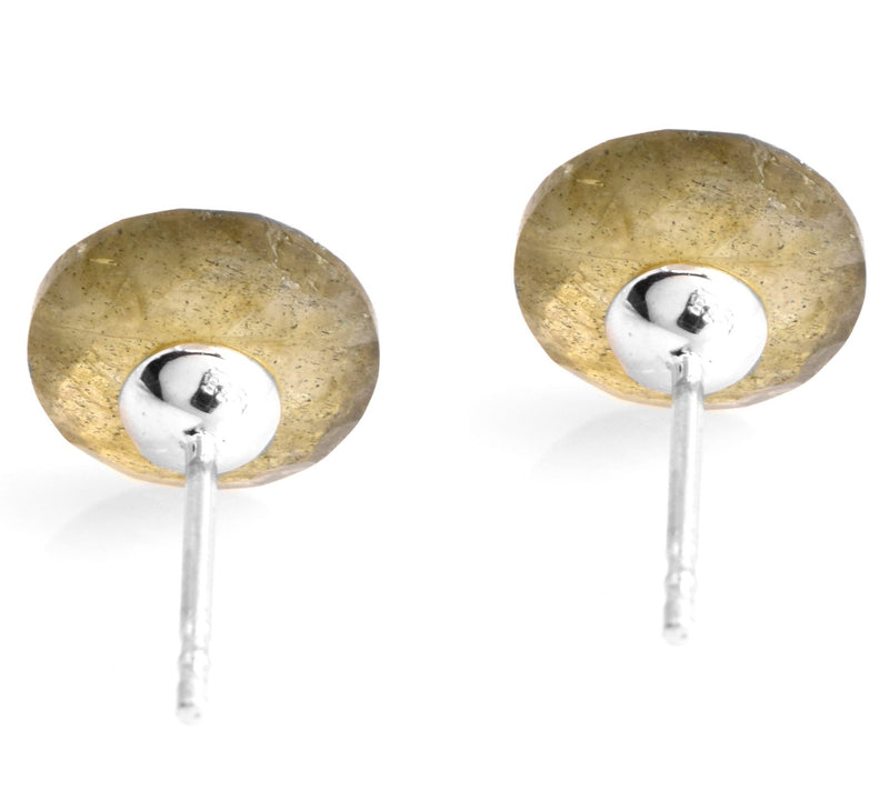 Affinity Gems Labradorite Stud Earrings, Sterling Silver — View 6