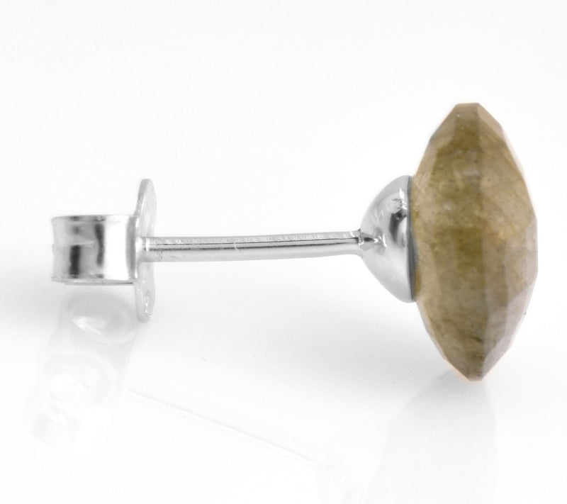 Affinity Gems Labradorite Stud Earrings, Sterling Silver — View 5