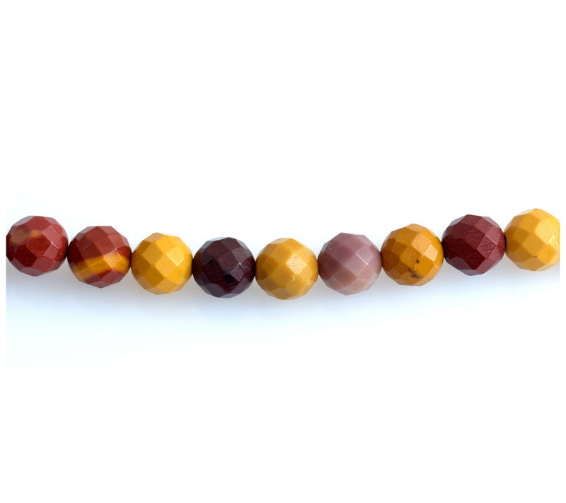 Sterling Silver Mookite Faceted Bead Necklace — View 5