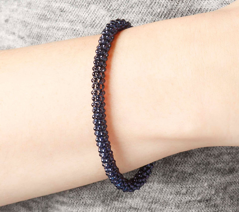 Italian Silver Bold Popcorn Link Bracelet, 8.5g — View 9