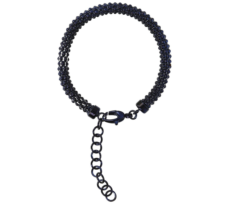Italian Silver Bold Popcorn Link Bracelet, 8.5g — View 5