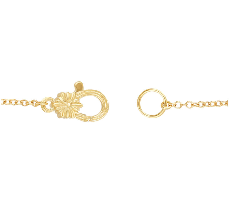 Ariva 14K Gold Rainbow Gemstone Charm Bracelet — View 3