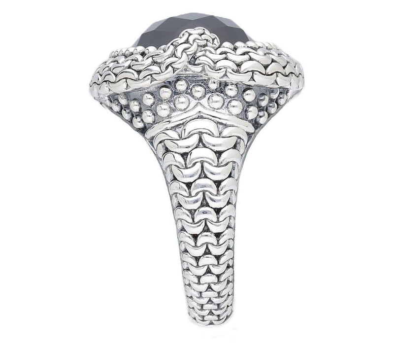 Tiffany Kay Studio Sterling Oval Black Onyx Ring — View 3