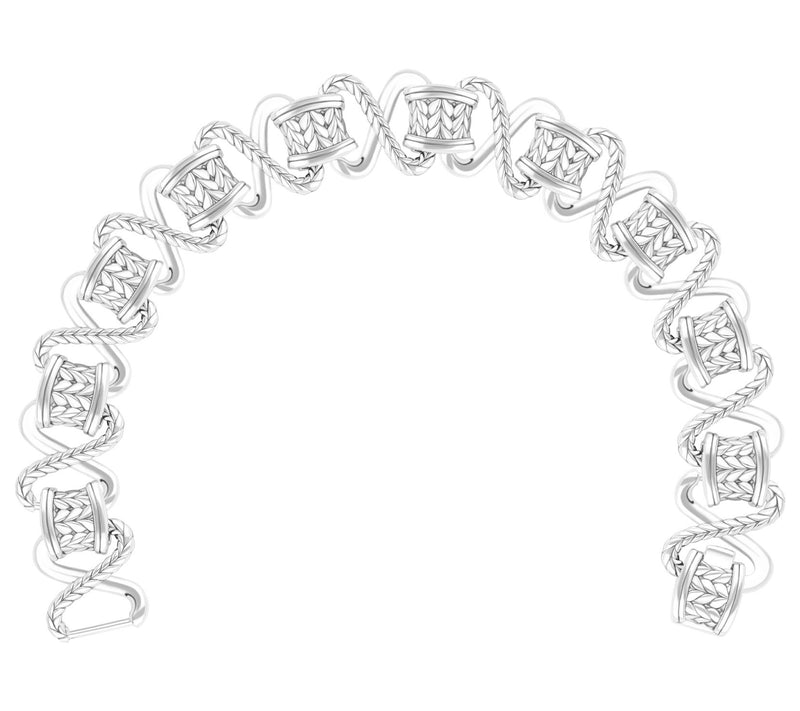 Tiffany Kay Studio Sterling Herringbone Infinity Bracelet — View 3