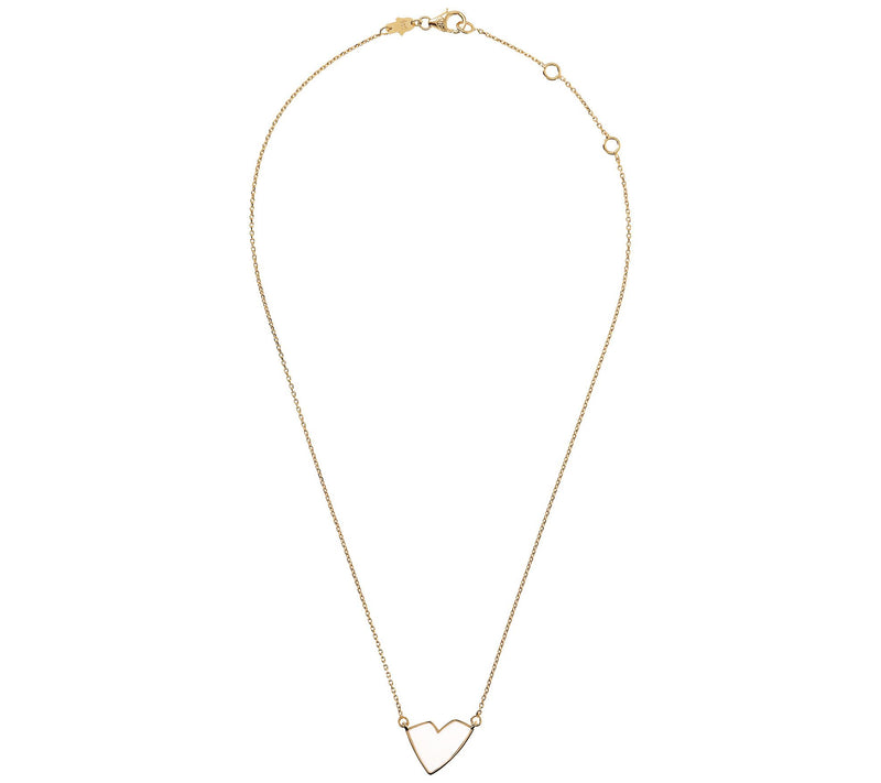 Netali Nissim Enamel Heart Necklace, 18K Gold Plated — View 16