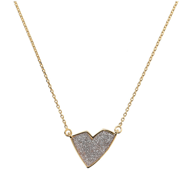 Netali Nissim Enamel Heart Necklace, 18K Gold Plated — View 5