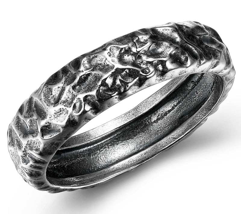Silver Style Oxidized Band Ring, Sterling — Main view