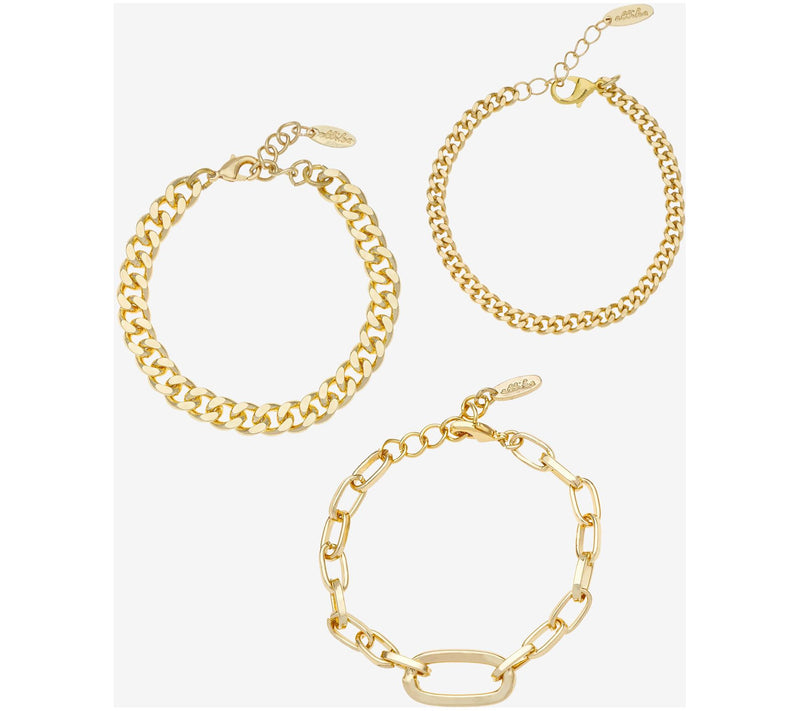 Ettika Chain Game Set of 3 Bracelets — View 3