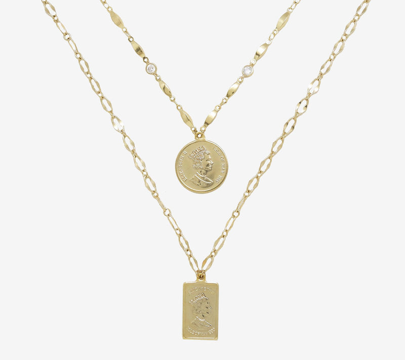 Ettika Medallions of Mine Layered Coin Necklace — View 3