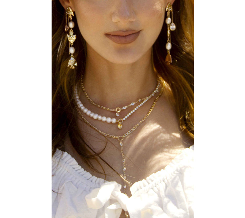 Ettika Barely There Chain Dangle Earrings — View 19
