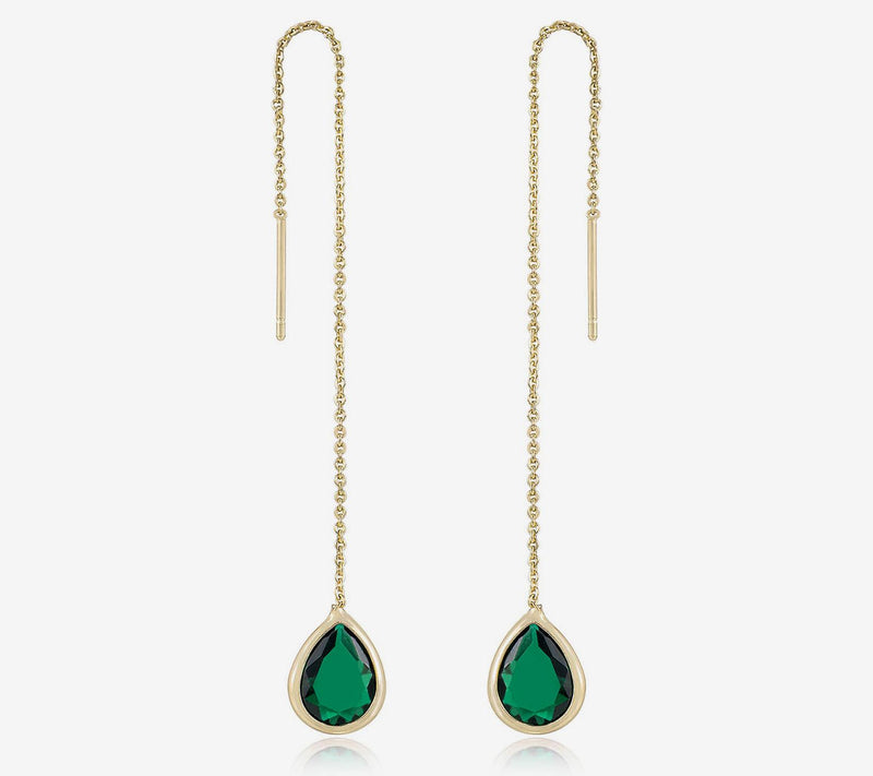 Ettika Barely There Chain Dangle Earrings — View 9