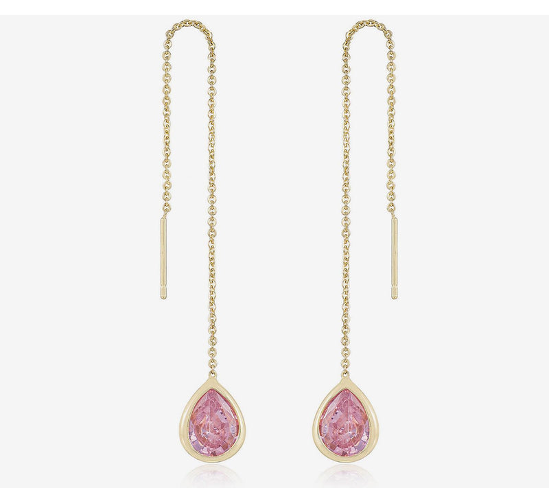 Ettika Barely There Chain Dangle Earrings — View 11