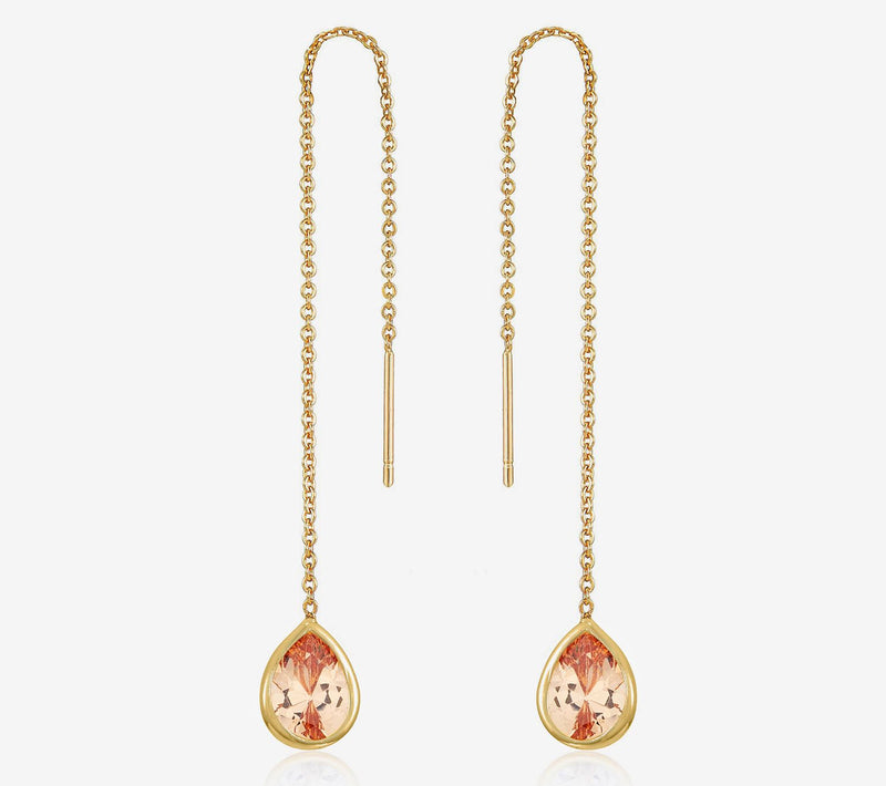 Ettika Barely There Chain Dangle Earrings — View 13