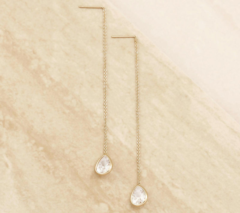 Ettika Barely There Chain Dangle Earrings — View 18
