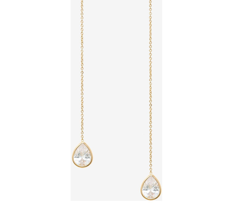 Ettika Barely There Chain Dangle Earrings — View 17