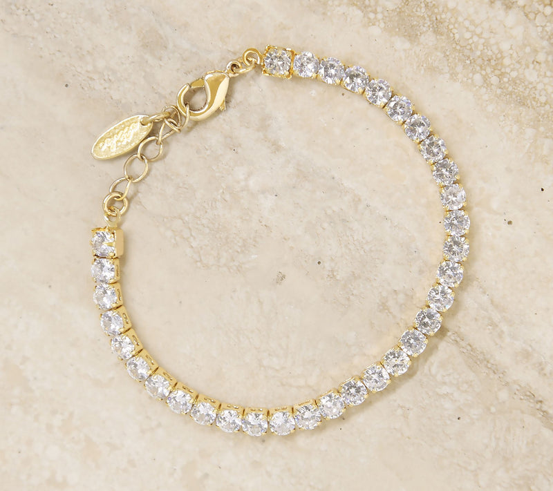 Ettika Giselle Adjustable Sparkle Tennis Bracelet — View 4