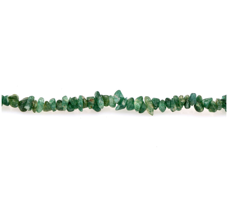 Sterling Silver Green Aventurine Bead Necklace — View 4