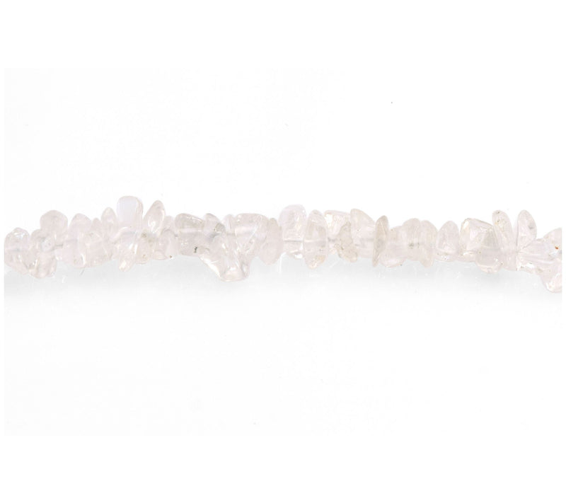 Sterling Silver Rock Crystal Bead Necklace — View 4