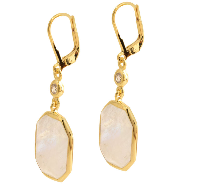 Affinity Gems Multi-Gemstone Dangle Earrings, 1K Gold Plated — View 3