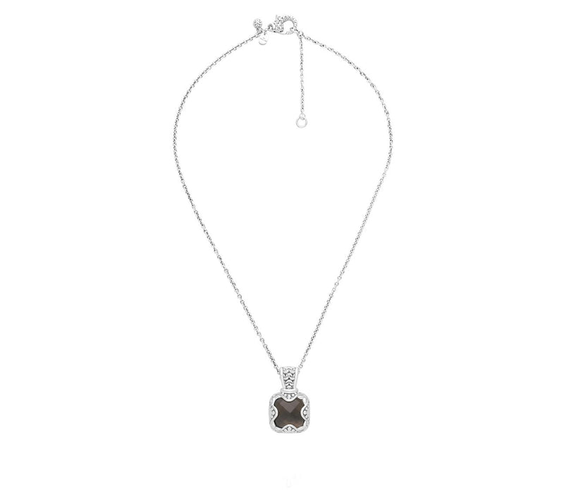 Tiffany Kay Studio Sterling Smokey Quartz Pendant w/ Chain — View 4