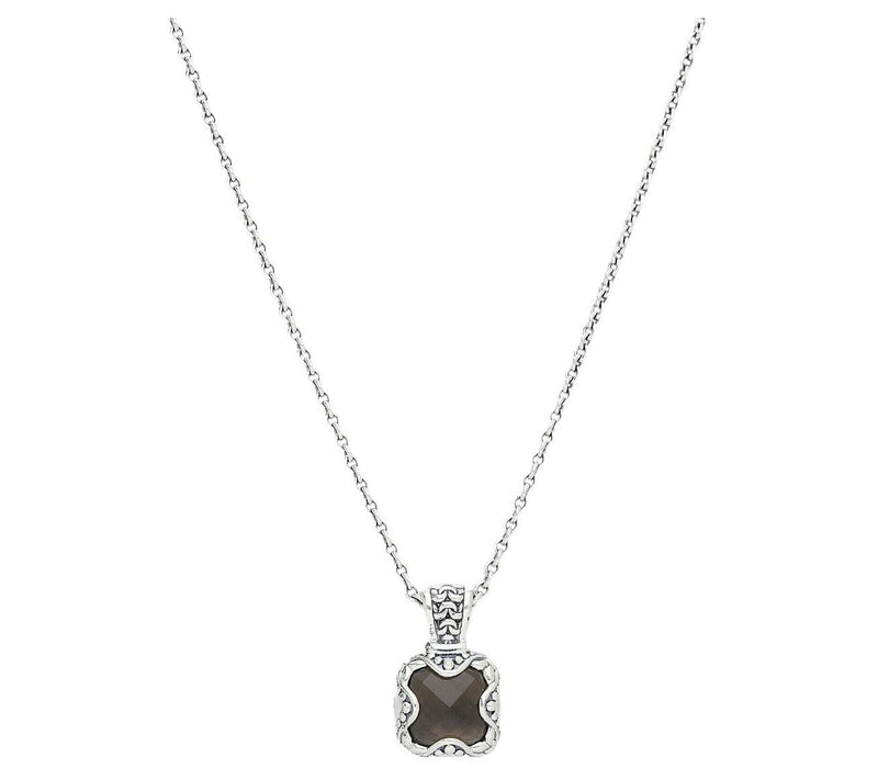 Tiffany Kay Studio Sterling Smokey Quartz Pendant w/ Chain — View 3