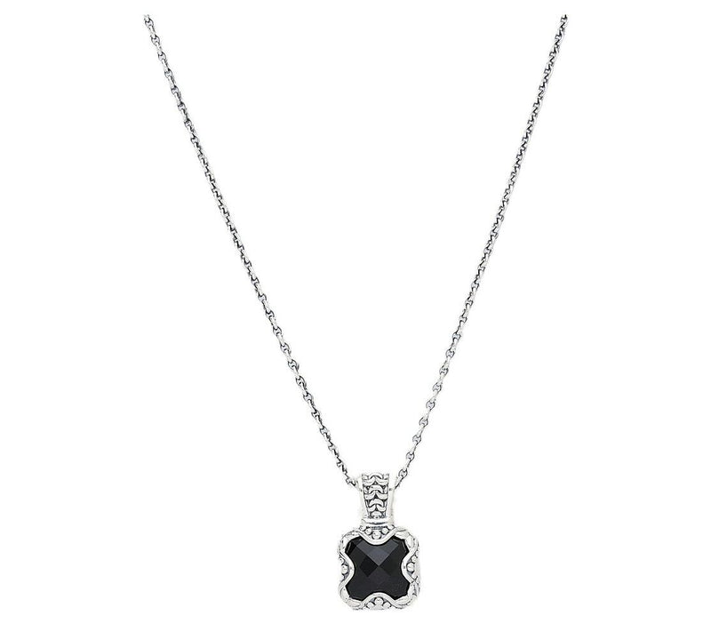 Tiffany Kay Studio Sterling Silver Onyx Pendant w/ Chain — View 3