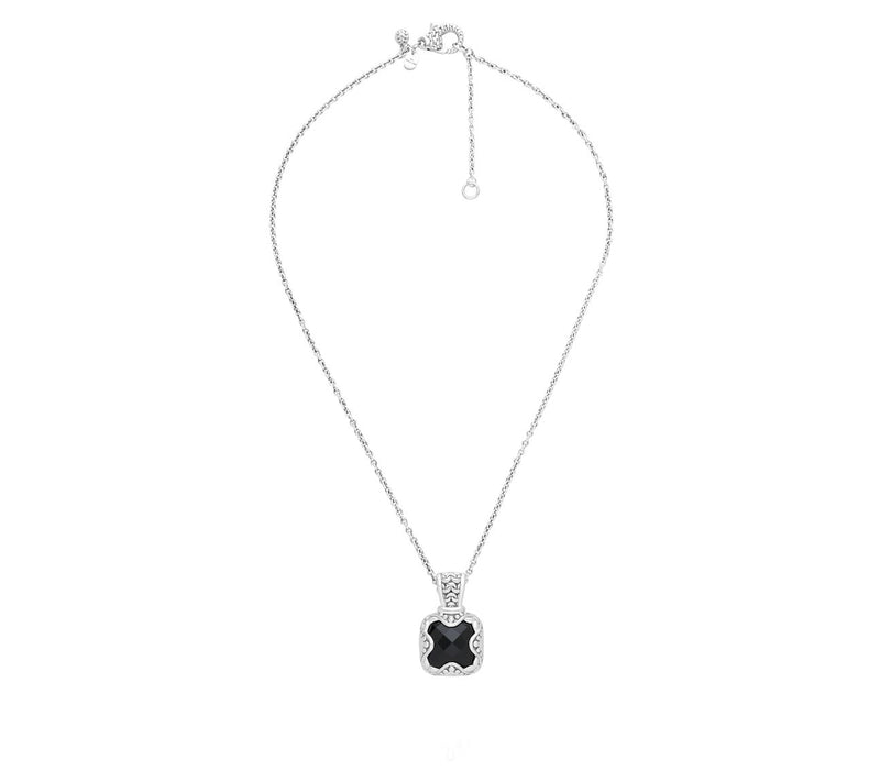 Tiffany Kay Studio Sterling Silver Onyx Pendant w/ Chain — View 4