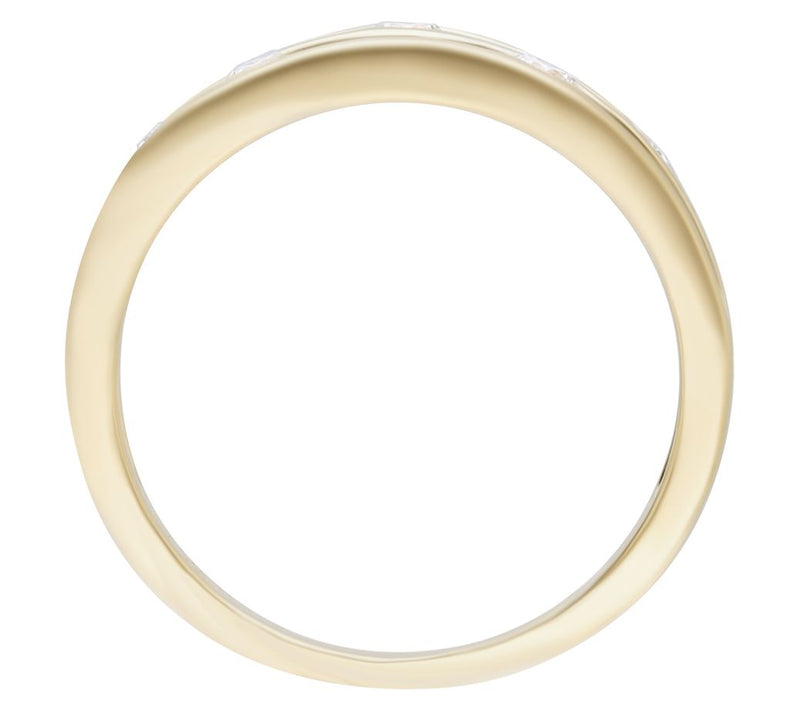 Ariva 14K Gold Diamond Open Band Ring — View 2