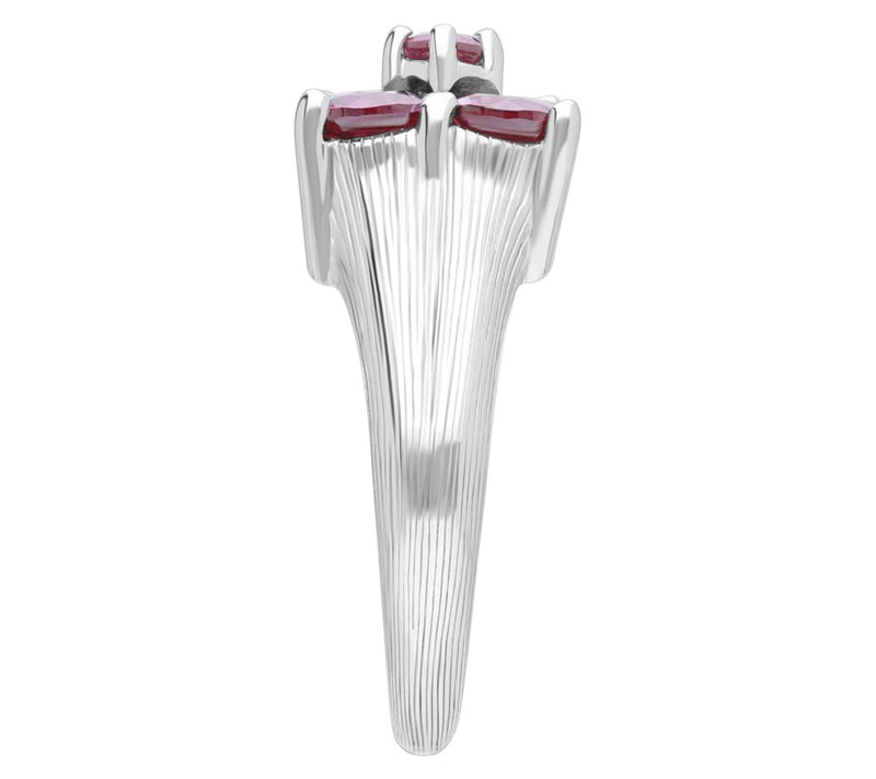 Ariva Sterling Silver 2.50 cttw Rhodolite Ring — View 3