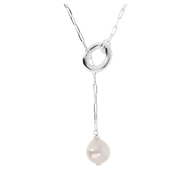 Honora Sterling Silver Cultured Ming Pearl Y-Necklace — View 5