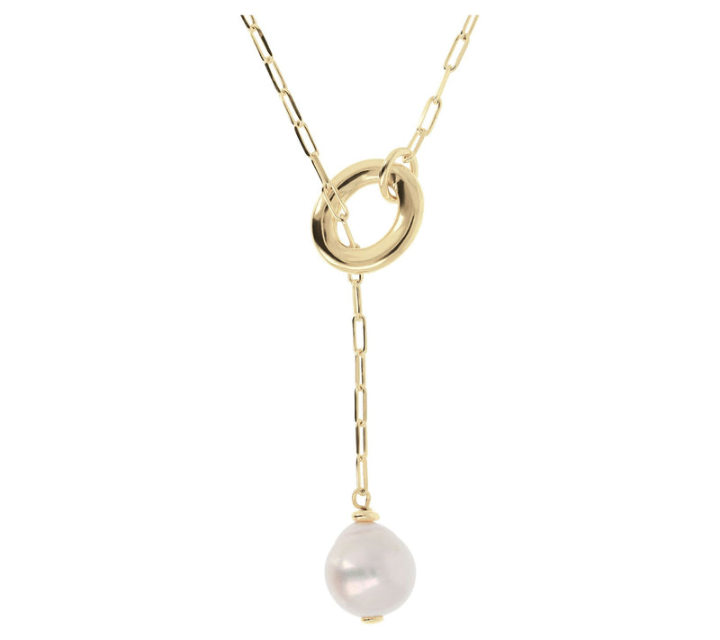 Honora Sterling Silver Cultured Ming Pearl Y-Necklace — View 7