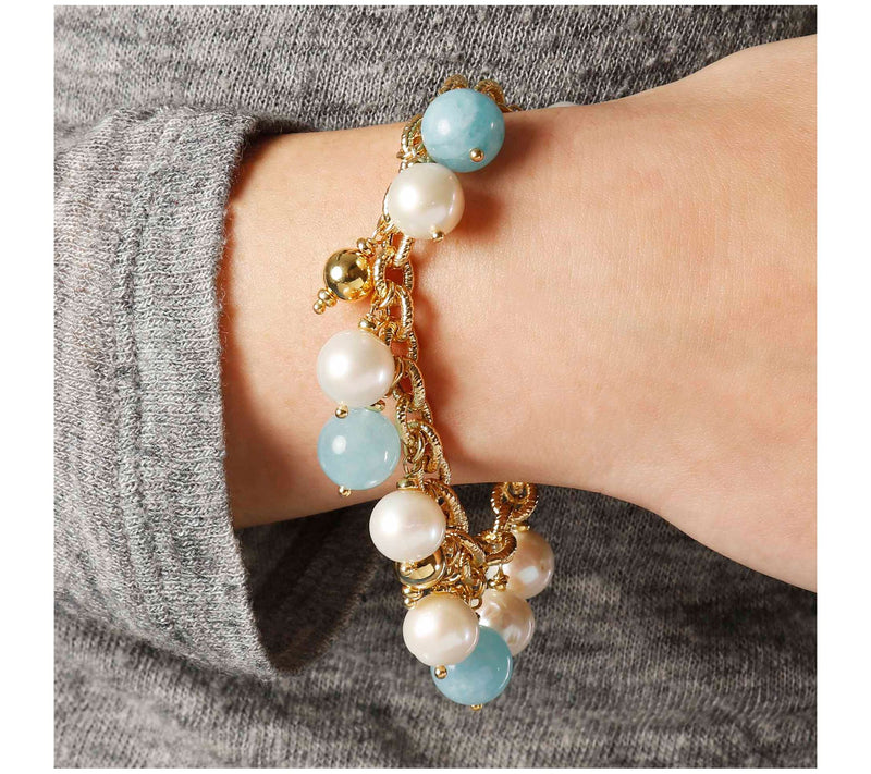 Honora Bronze Cultured Pearl & Gemstone Bracelet — View 5