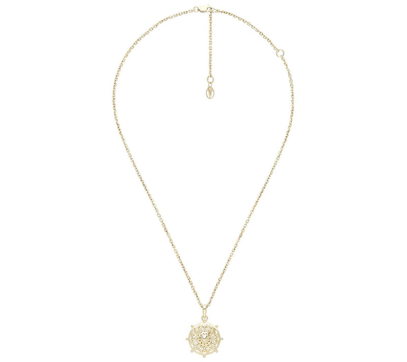 Goddaughters 14K-Clad Goddess Dharma Wheel Pend ant with Chain — View 4