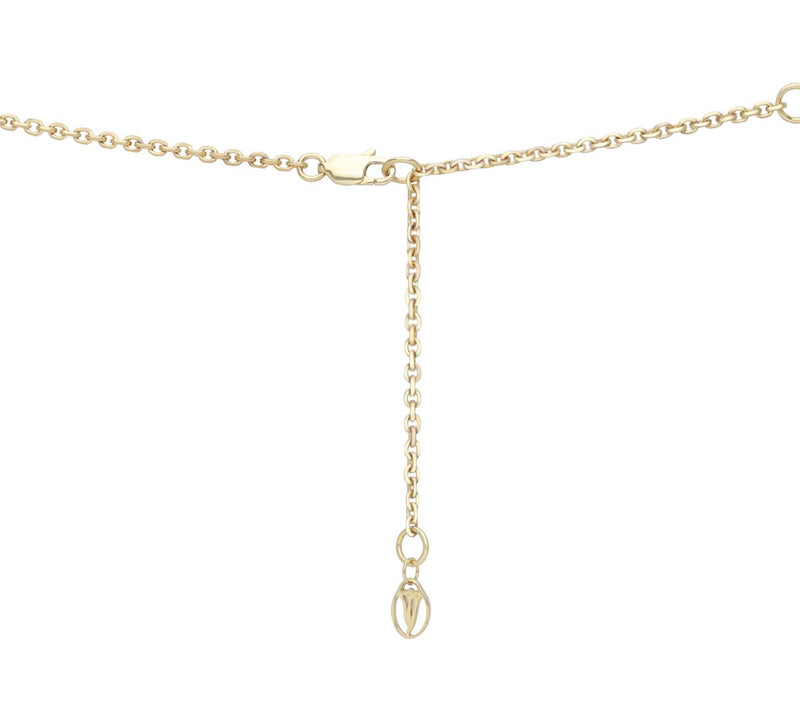 Goddaughters 14K-Clad Goddess Dharma Wheel Pend ant with Chain — View 5