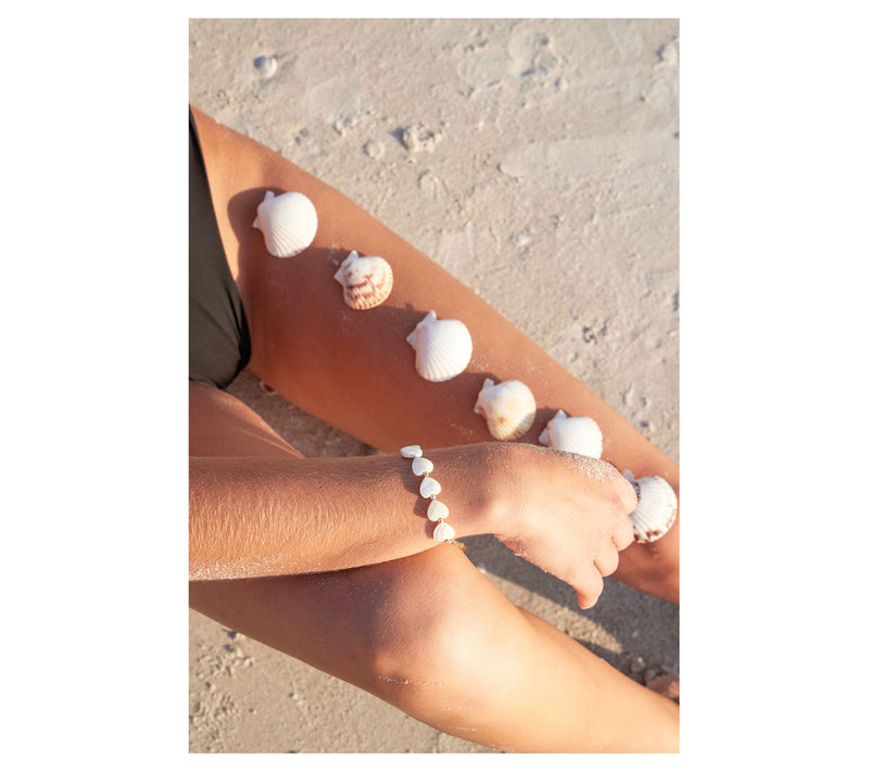 Adriana Pappas Designs Mother of Pearl Sweetheart Bracelet — View 4