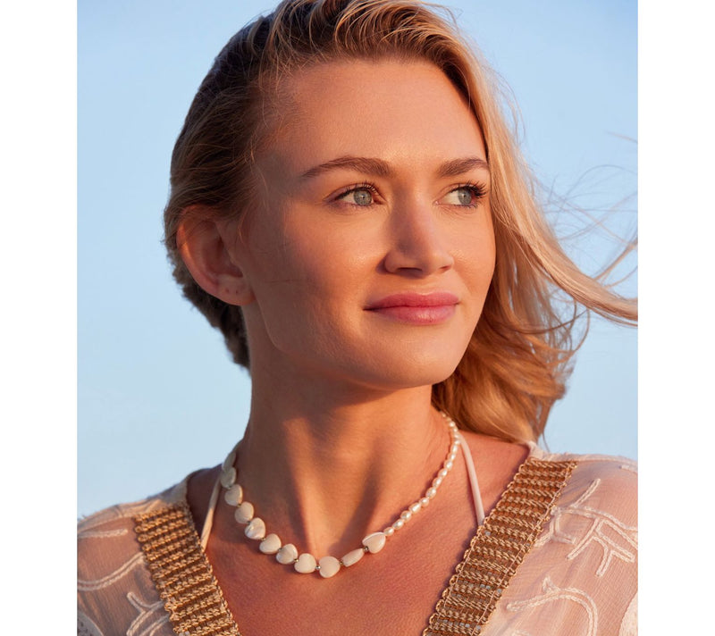 Adriana Pappas Designs Mother of Pearl Sweetheart Choker — View 5