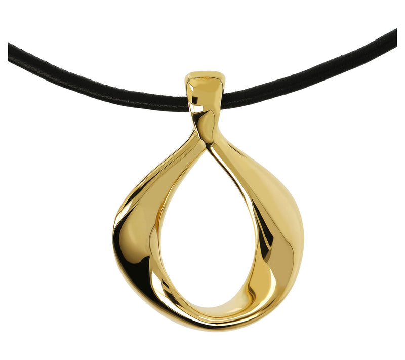 Louis Dell'Olio Sterling Bold Twisted Wave Pendant w/ Cord — View 5