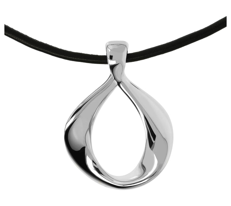 Louis Dell'Olio Sterling Bold Twisted Wave Pendant w/ Cord — Main view