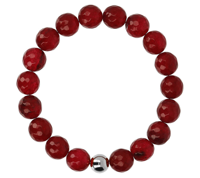 Louis Dell'Olio White Bronze G emstone Bead St retch Bracelet Bracelet — View 5