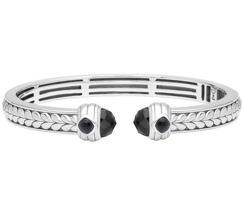 Tiffany Kay Studio Sterling Silver Onyx Herringbone Cuff — Main view