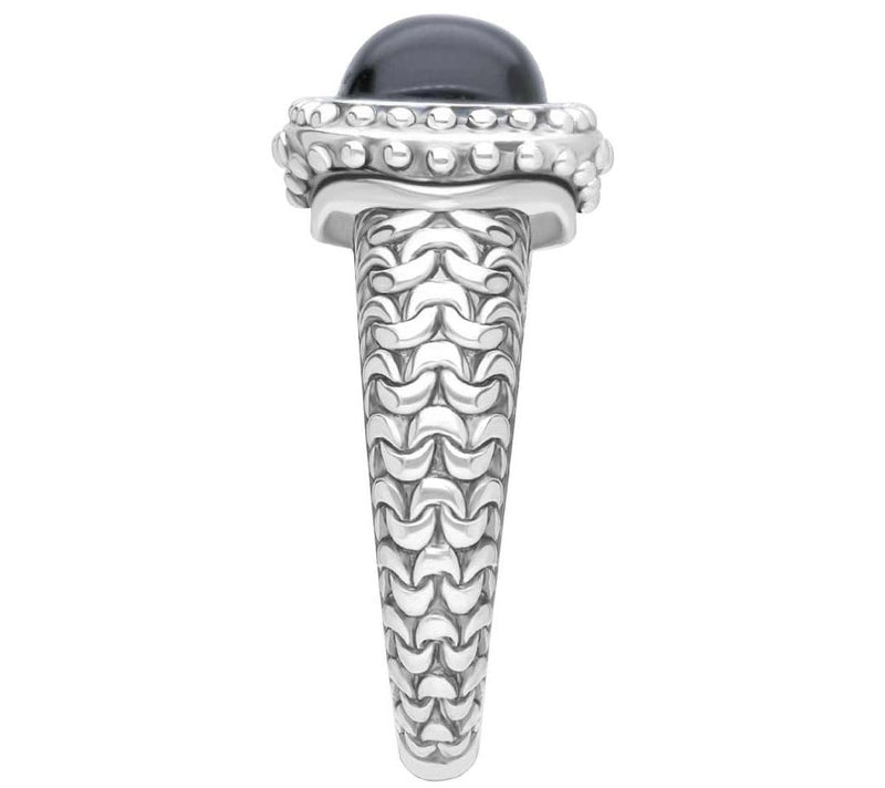 Tiffany Kay Studio Sterling Silver Purl Knit Onyx Ring — View 2